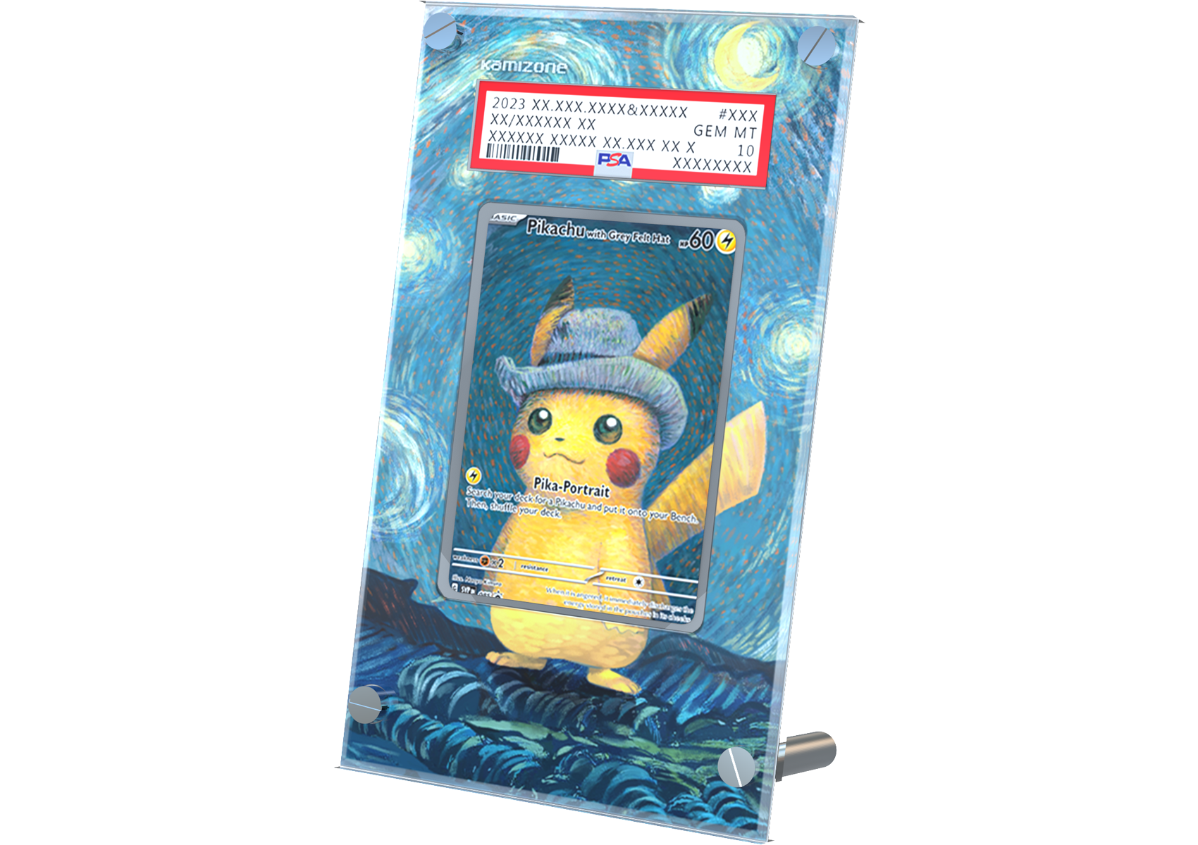 Pikachu with a Grey Felt Hat - Van Gogh Promo - Pokémon PSA Card Case