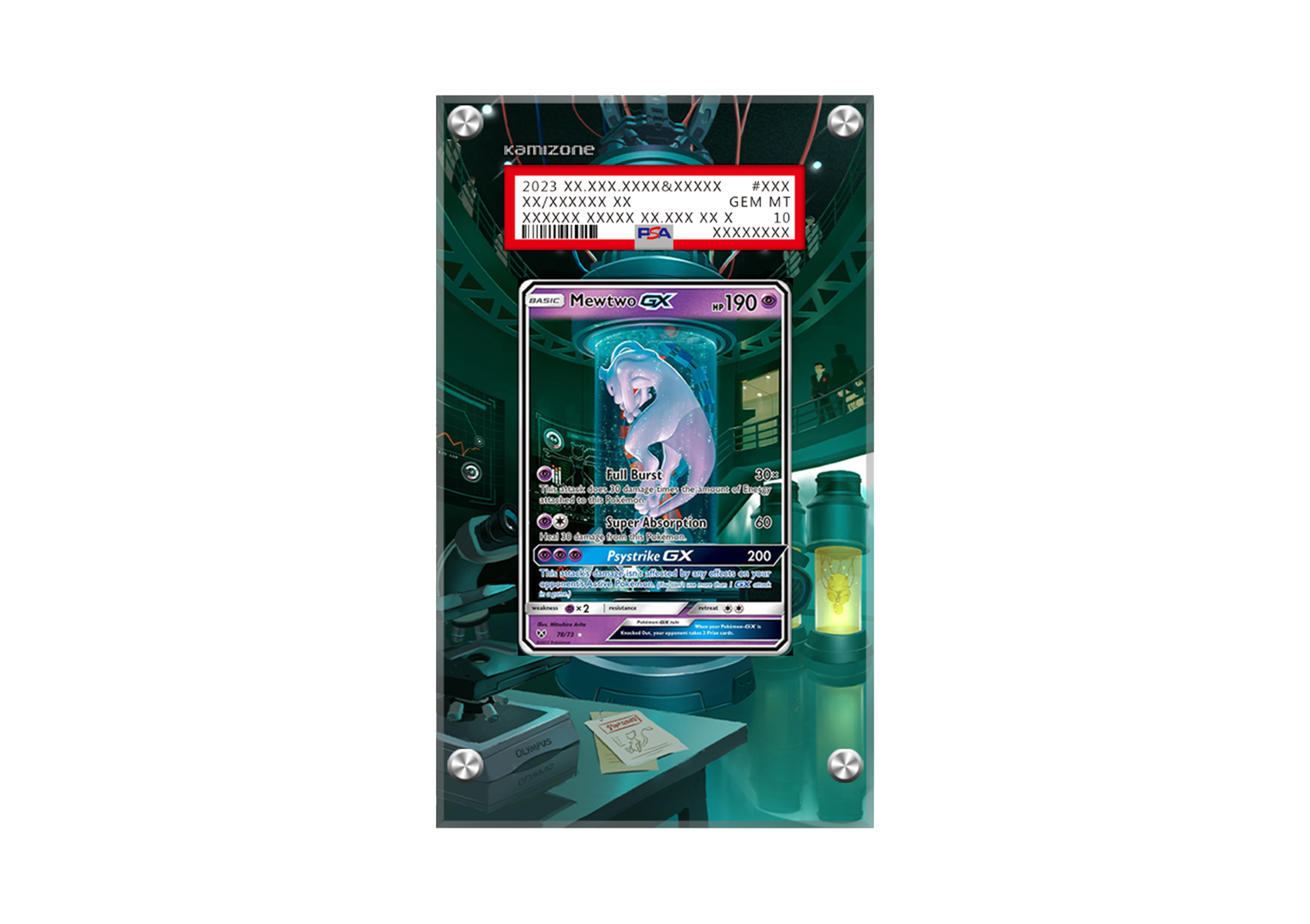 Mewtwo GX - Shining Legends - PSA Card Case