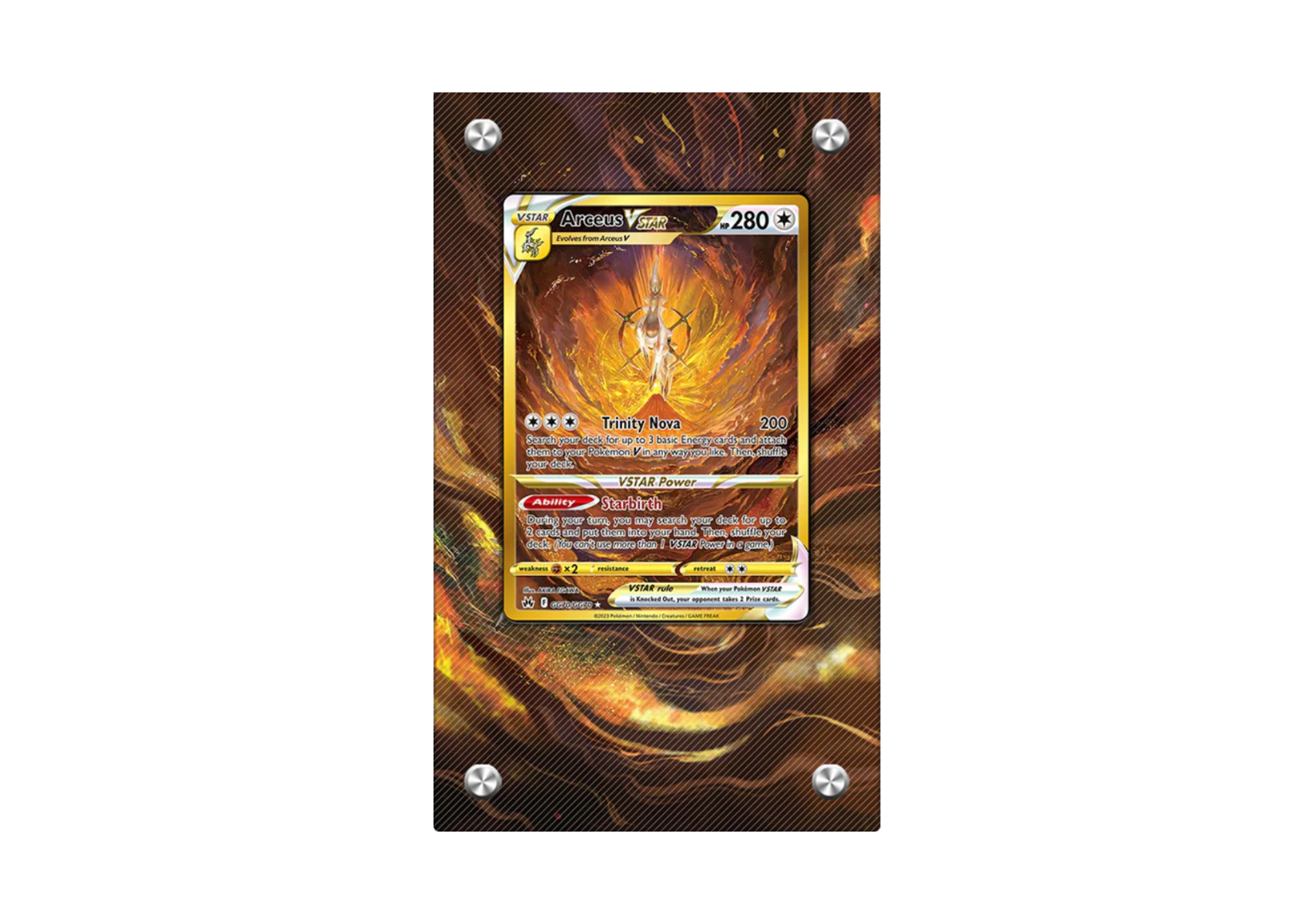 Arceus Vstar GG70/GG70 - Crown Zenith - Extended Artwork Display Case