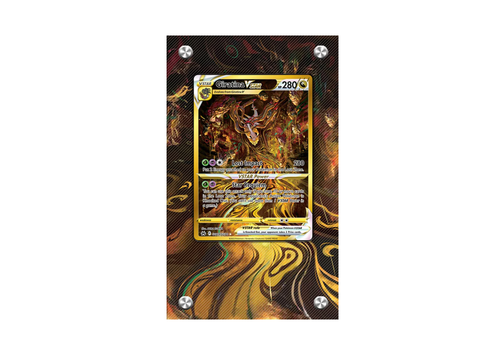 Giratina Vstar GG69/GG70 - Crown Zenith - Extended Artwork Display Case