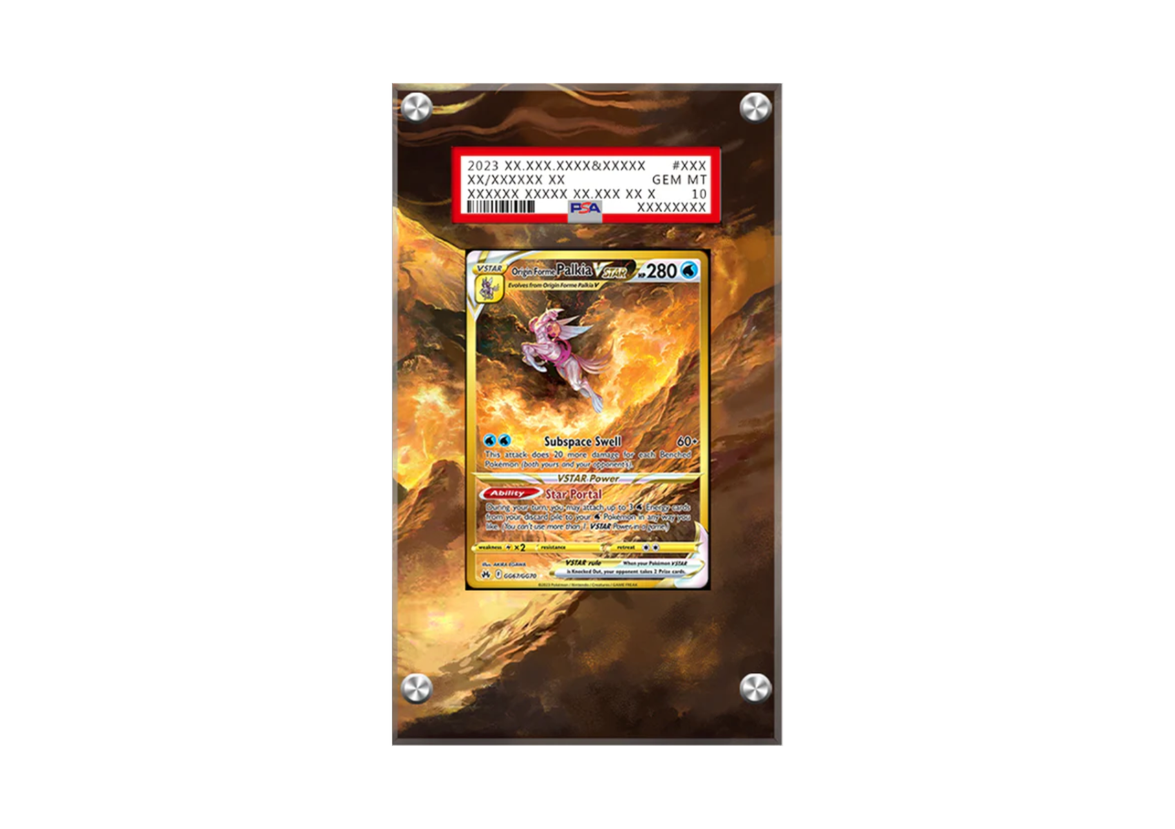 Palkia Vstar GG67/GG70 - Crown Zenith - PSA Card Case