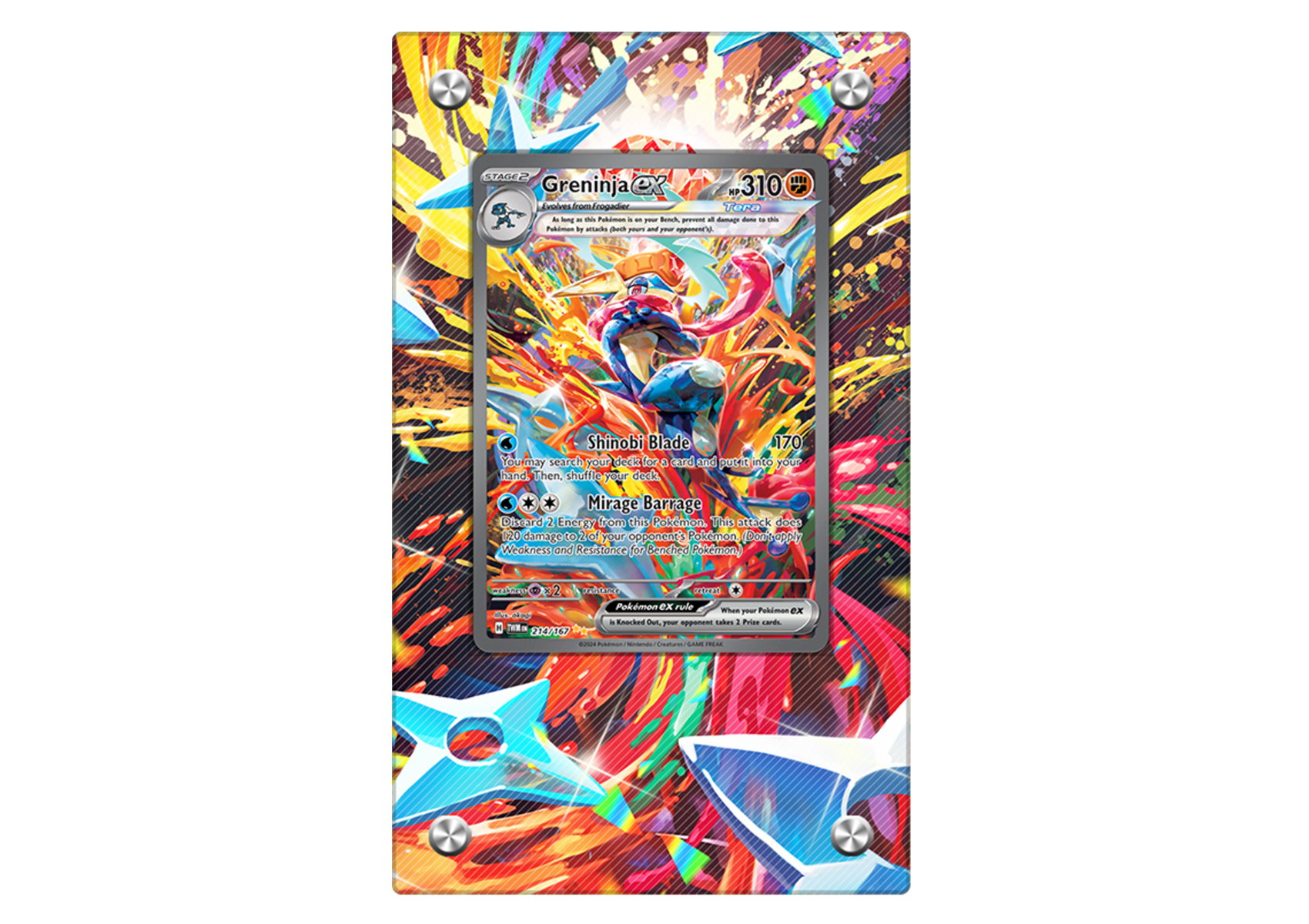 Greninja EX - Twilight Masquerade - Extended Artwork Display Case