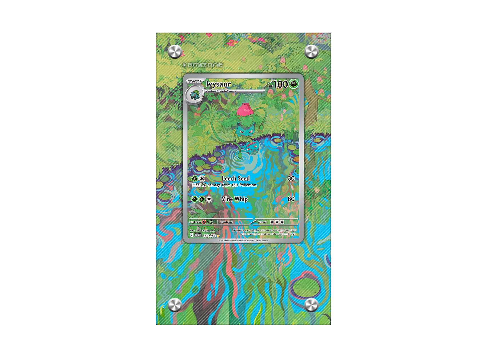 Ivysaur 151 Extended Artwork Display Case Pokémon Card