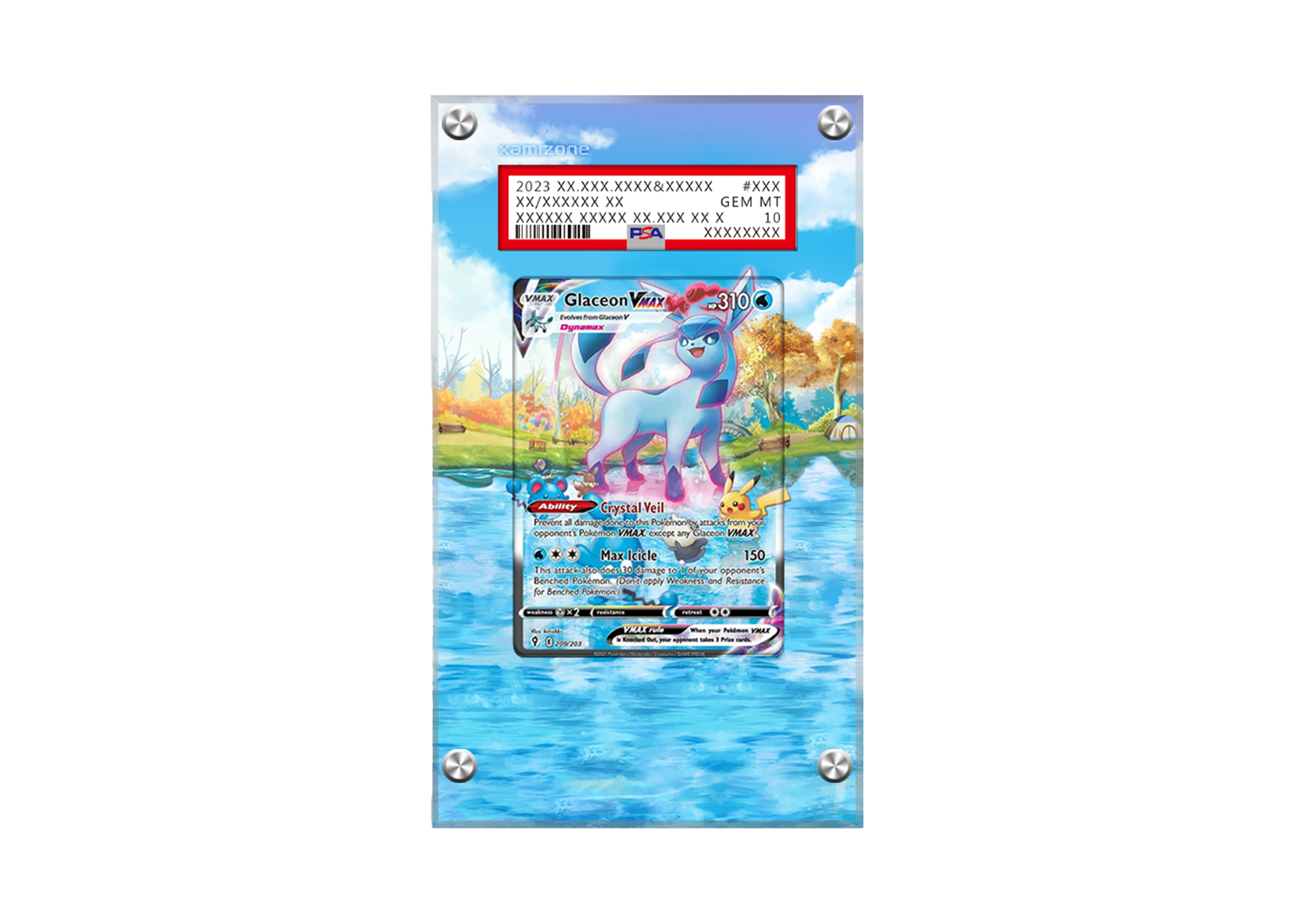 Glaceon VMAX - Evolving Skies- PSA Card Case